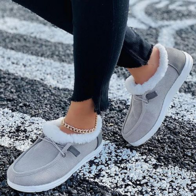 Lässige Schuhe mit Fellfutter für Damen