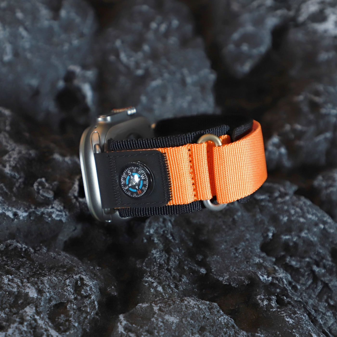 Kompass Nylon Loop Armband für die Apple Watch