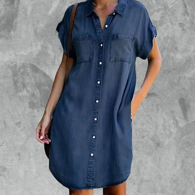 Clara | Stilvolles Denim-Kleid für Eleganz und Komfort