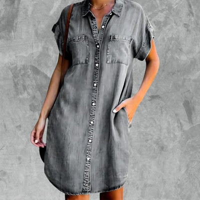 Clara | Stilvolles Denim-Kleid für Eleganz und Komfort