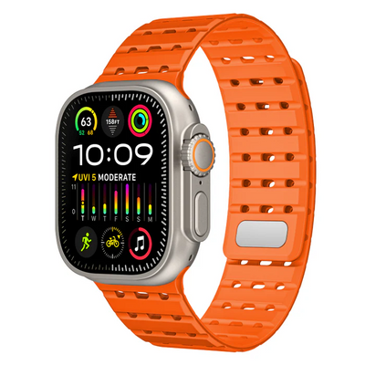 AW Atmungsaktives Magnetisches Silikonarmband für die Apple Watch