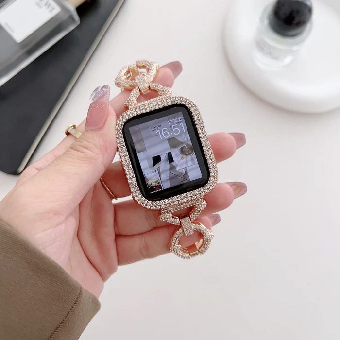 Bling-Diamant-Link-Armband für die Apple Watch