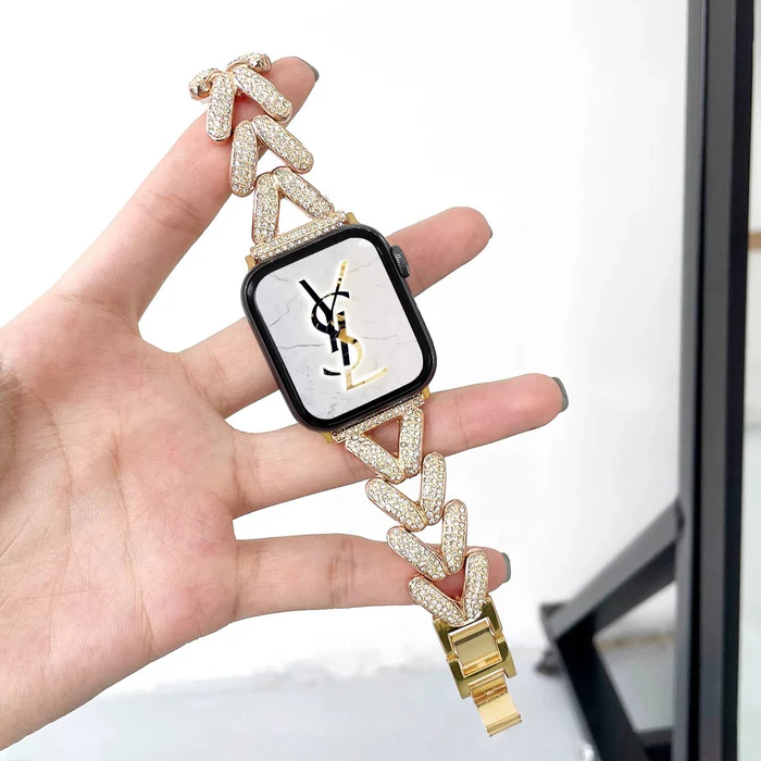 Luxuriöses Herzarmband für Frauen - Apple Watch Armbänder