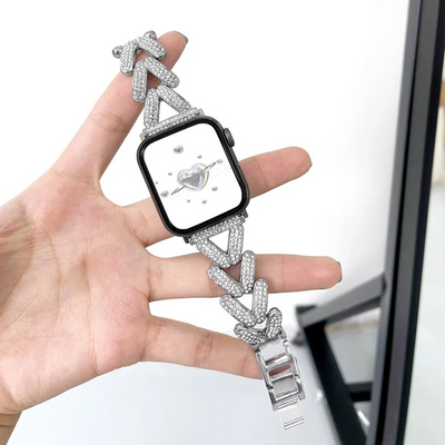 Luxuriöses Herzarmband für Frauen - Apple Watch Armbänder