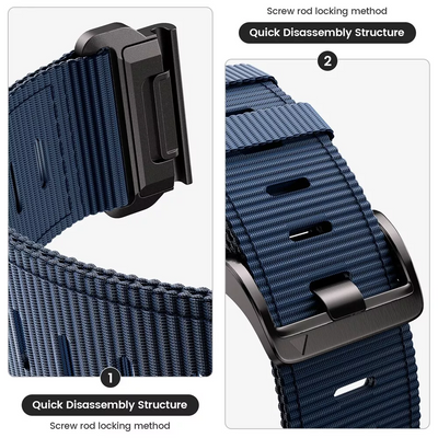 Taktisches Outdoor-Nylonarmband für Garmin Fenix 6X 6 Pro 8 7 7X 5 5X Plus
