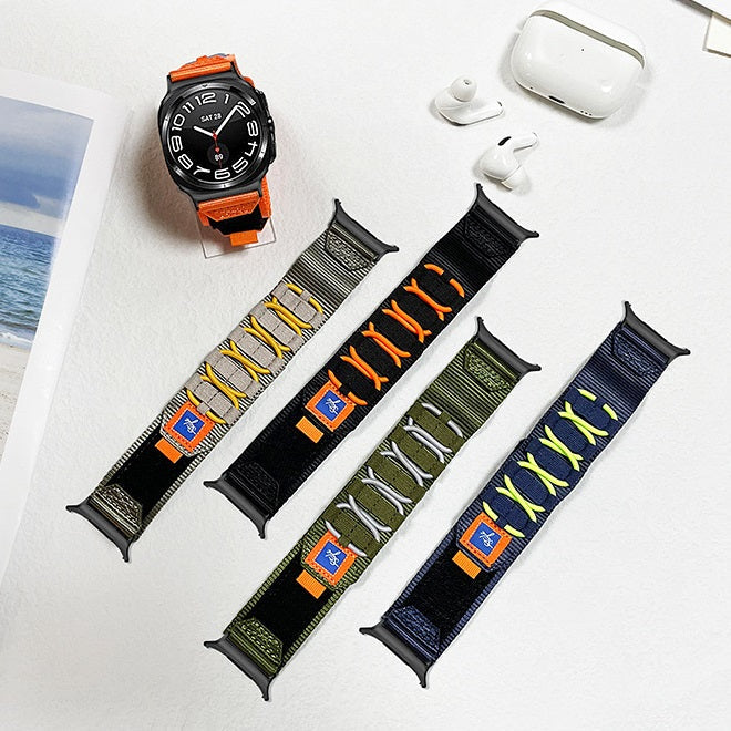 Designer Nylon Gewebtes Band für Samsung Watch 7 Ultra