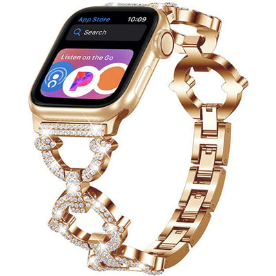 Bling-Diamant-Link-Armband für die Apple Watch