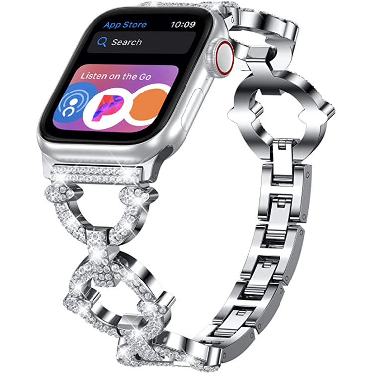 Bling-Diamant-Link-Armband für die Apple Watch