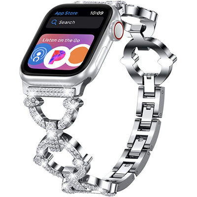 Bling-Diamant-Link-Armband für die Apple Watch