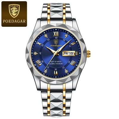 Wasserdichte Luxus-Herrenarmbanduhr von der Top-Marke mit Leuchtfunktion