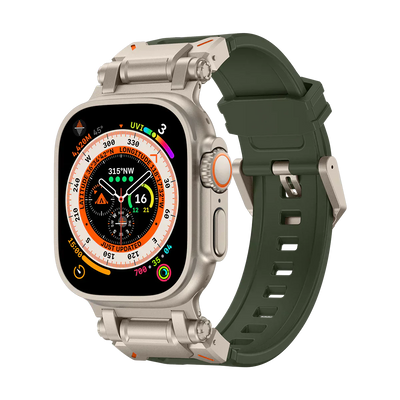 Neues Titan-Metallkopf-Silikonband für die Apple Watch