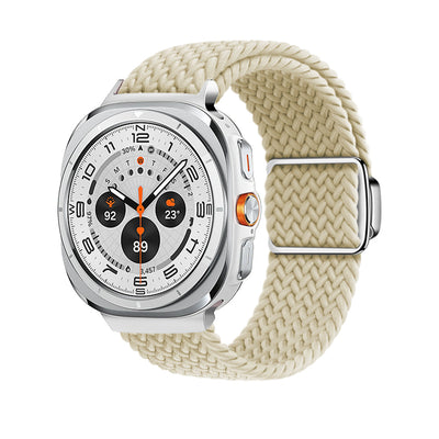 Magnetische Schnalle aus gewebtem Nylonarmband für die Samsung Galaxy Watch Ultra