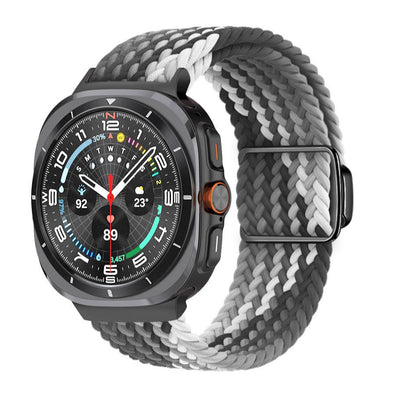 Magnetische Schnalle aus gewebtem Nylonarmband für die Samsung Galaxy Watch Ultra
