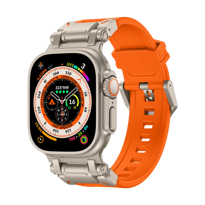 Neues Titan-Metallkopf-Silikonband für die Apple Watch