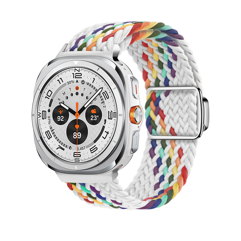 Magnetische Schnalle aus gewebtem Nylonarmband für die Samsung Galaxy Watch Ultra