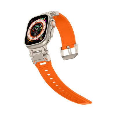 Neues Titan-Metallkopf-Silikonband für die Apple Watch