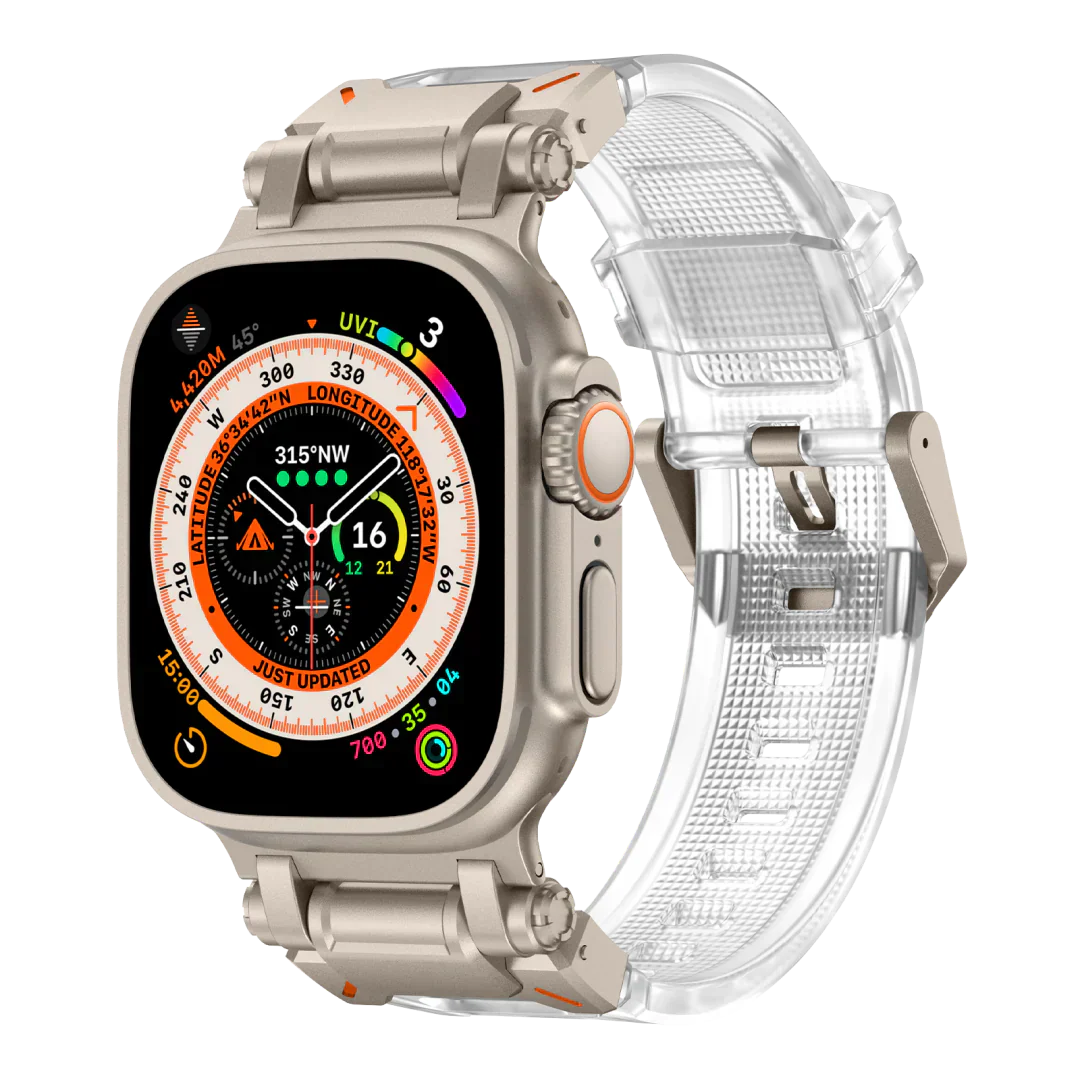Neues Titan-Metallkopf-Silikonband für die Apple Watch