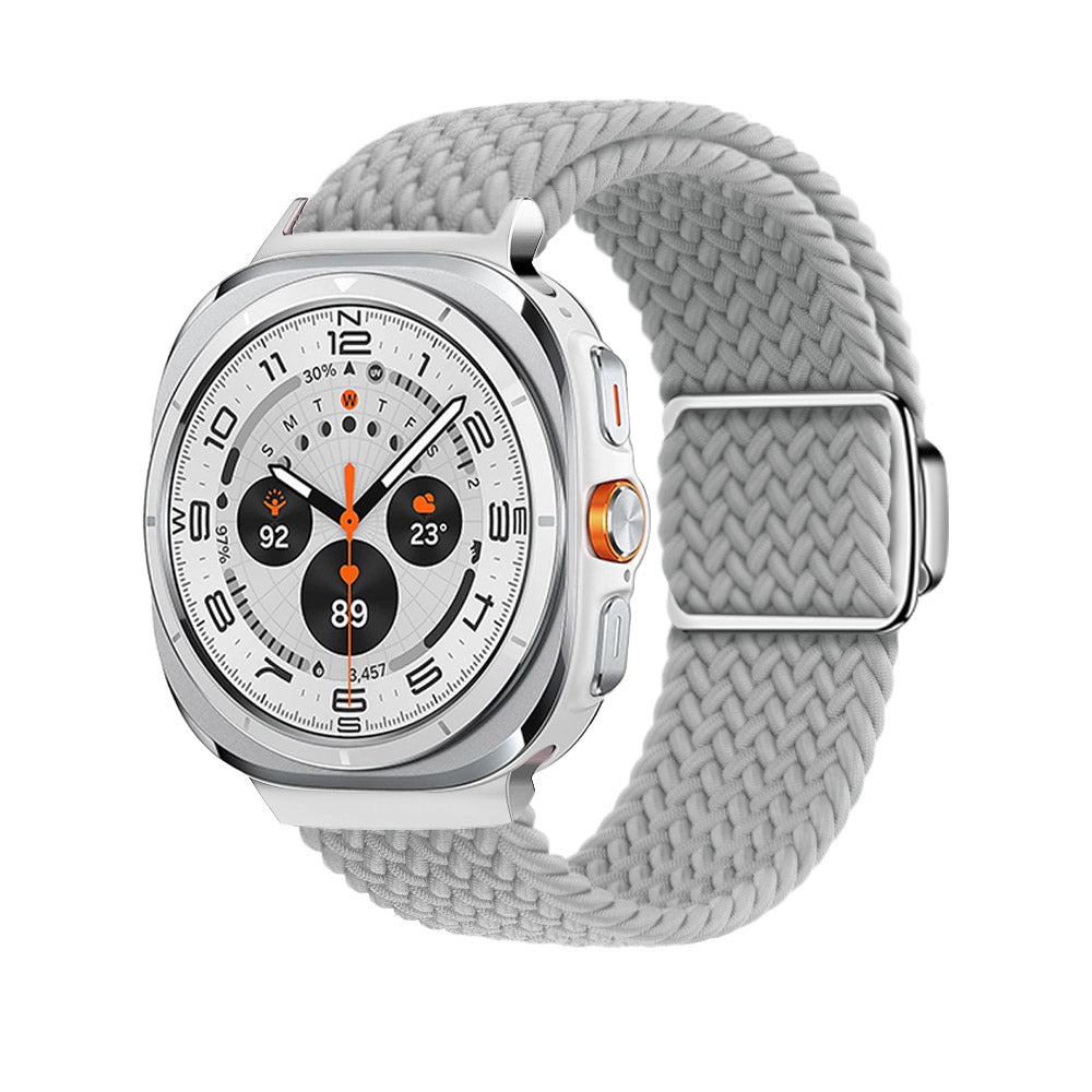 Magnetische Schnalle aus gewebtem Nylonarmband für die Samsung Galaxy Watch Ultra