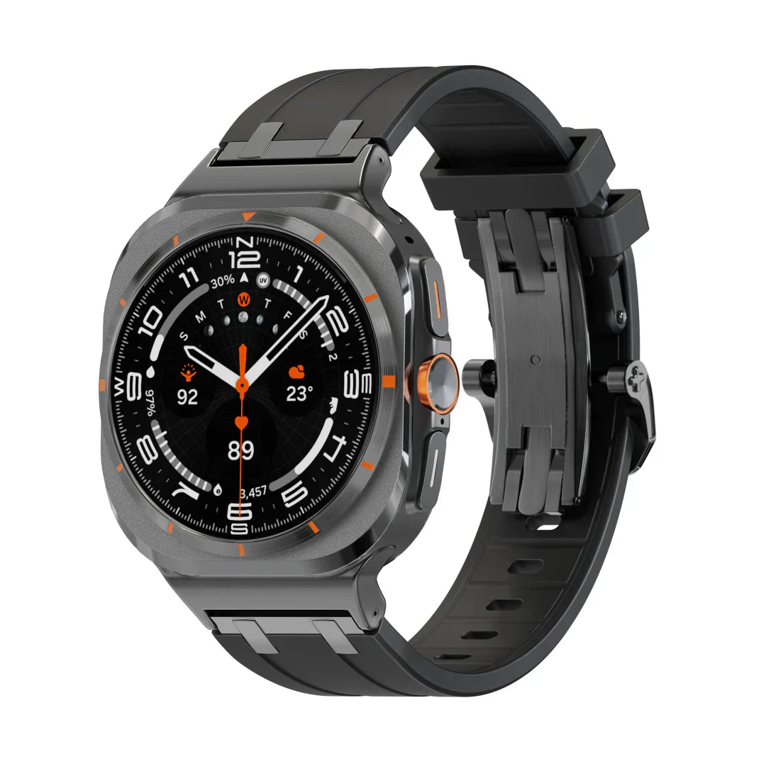 AP Schmetterlingsschnalle Silikonband für Samsung Galaxy Watch Ultra