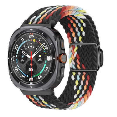 Magnetische Schnalle aus gewebtem Nylonarmband für die Samsung Galaxy Watch Ultra