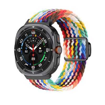 Magnetische Schnalle aus gewebtem Nylonarmband für die Samsung Galaxy Watch Ultra