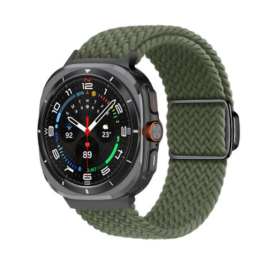 Magnetische Schnalle aus gewebtem Nylonarmband für die Samsung Galaxy Watch Ultra