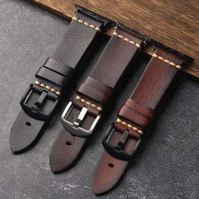 Vollnarbenlederband für die Apple Watch