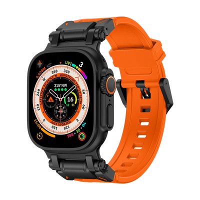 Neues Titan-Metallkopf-Silikonband für die Apple Watch