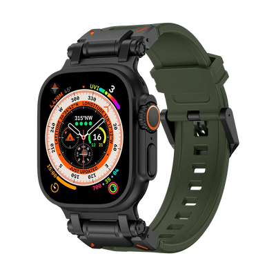 Neues Titan-Metallkopf-Silikonband für die Apple Watch