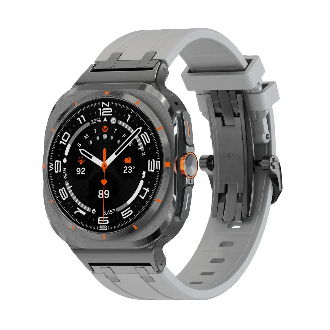 AP Schmetterlingsschnalle Silikonband für Samsung Galaxy Watch Ultra