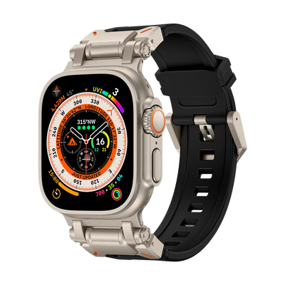 Neues Titan-Metallkopf-Silikonband für die Apple Watch