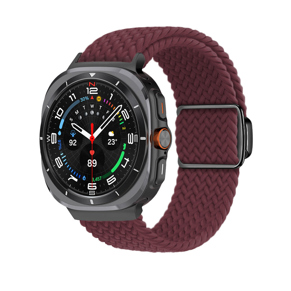 Magnetische Schnalle aus gewebtem Nylonarmband für die Samsung Galaxy Watch Ultra