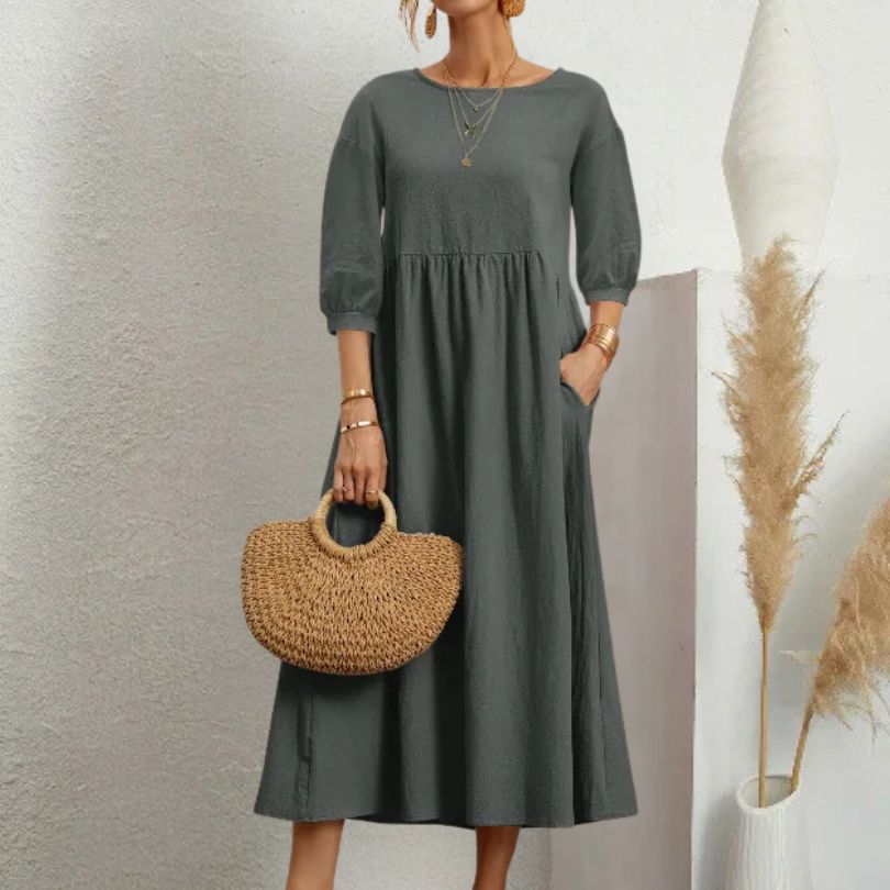 Lucia Bellezza | Elegantes, Luftiges Leinenkleid für Jede Gelegenheit