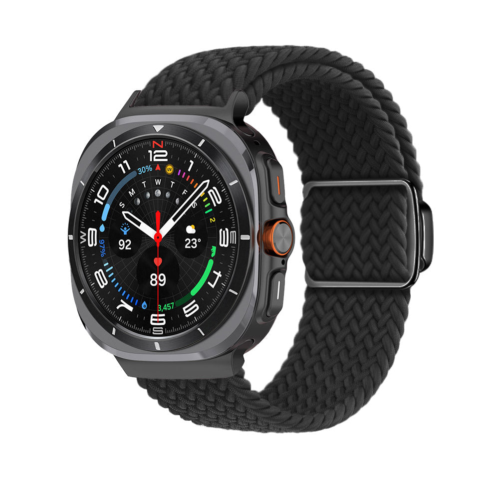 Magnetische Schnalle aus gewebtem Nylonarmband für die Samsung Galaxy Watch Ultra