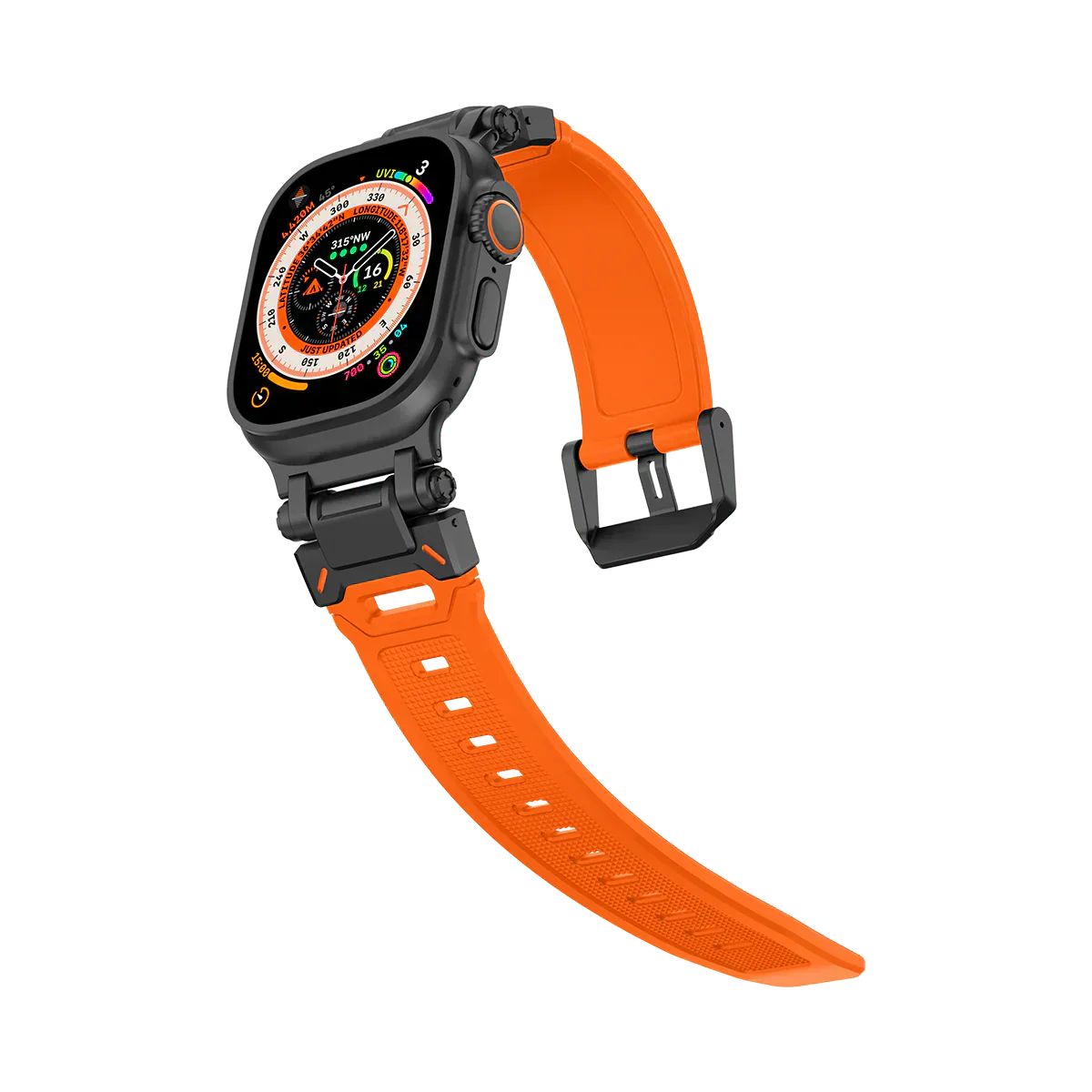 Neues Titan-Metallkopf-Silikonband für die Apple Watch