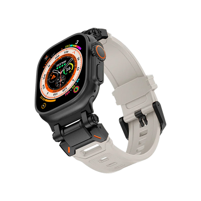 Neues Titan-Metallkopf-Silikonband für die Apple Watch