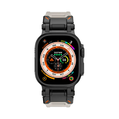 Neues Titan-Metallkopf-Silikonband für die Apple Watch
