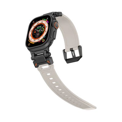 Neues Titan-Metallkopf-Silikonband für die Apple Watch