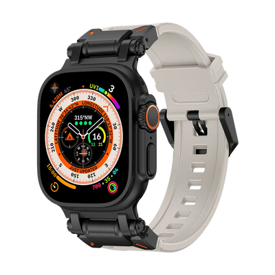 Neues Titan-Metallkopf-Silikonband für die Apple Watch