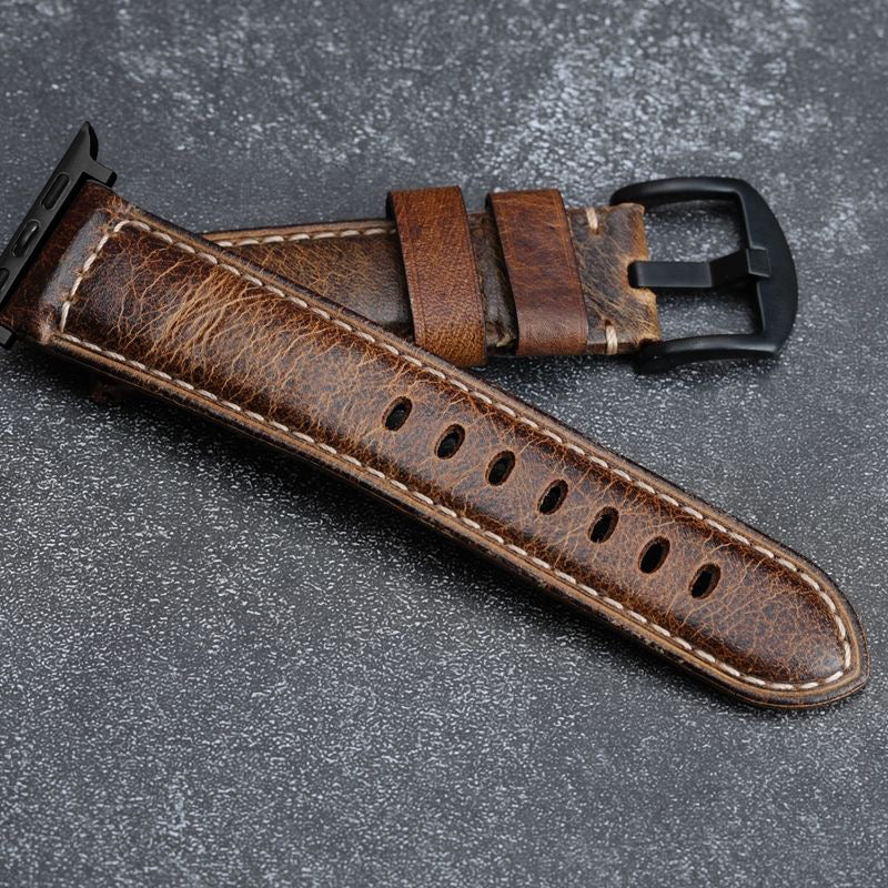 Handgemachter Vintage gewachster Lederarmband
