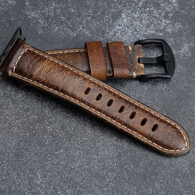 Handgemachter Vintage gewachster Lederarmband