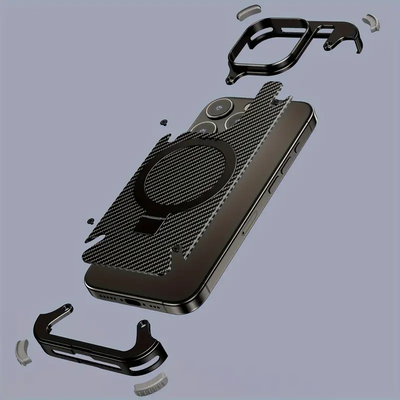 Aluminium-Skelett-Design aus Carbonfaser für iPhone
