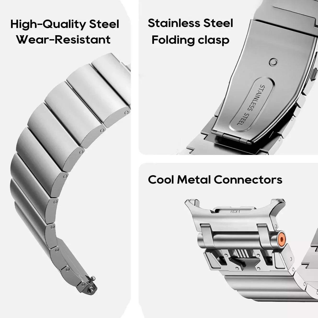Rüstung Edelstahlarmband für Samsung Watch 7 Ultra