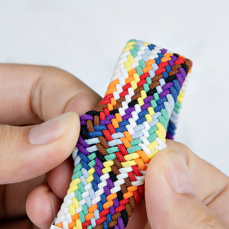 Elastisches Nylon-Parachute-Buckle-Uhrenarmband geeignet für alle Apple-Serien