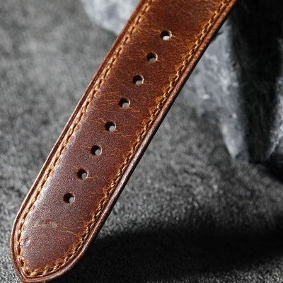 Walnussbraunes Lederarmband für die Apple Watch