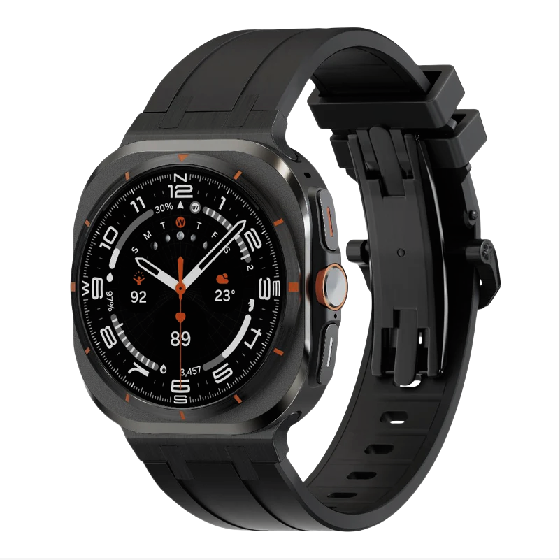 NEUES AP Dickes Silikonband mit Titanadapter für Samsung Watch Ultra