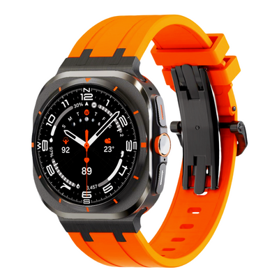 NEUES AP Dickes Silikonband mit Titanadapter für Samsung Watch Ultra