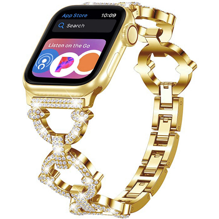 Bling-Diamant-Link-Armband für die Apple Watch