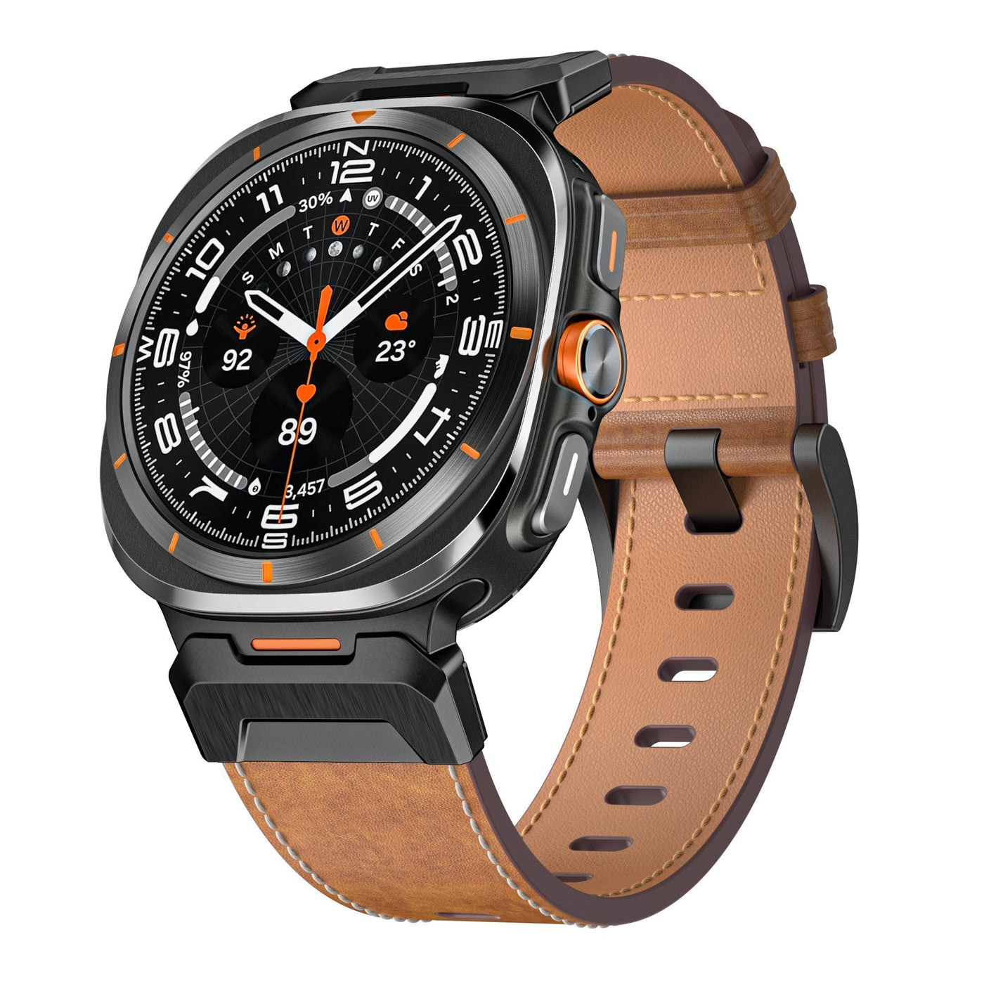Taktisches Lederarmband für Samsung Watch 7 Ultra