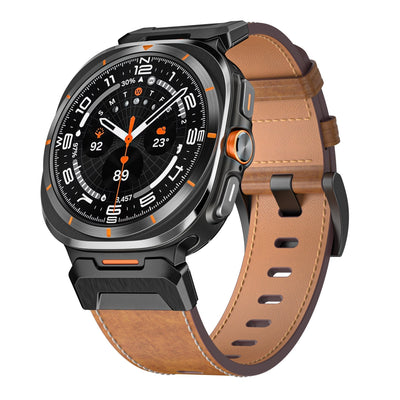 Taktisches Lederarmband für Samsung Watch 7 Ultra